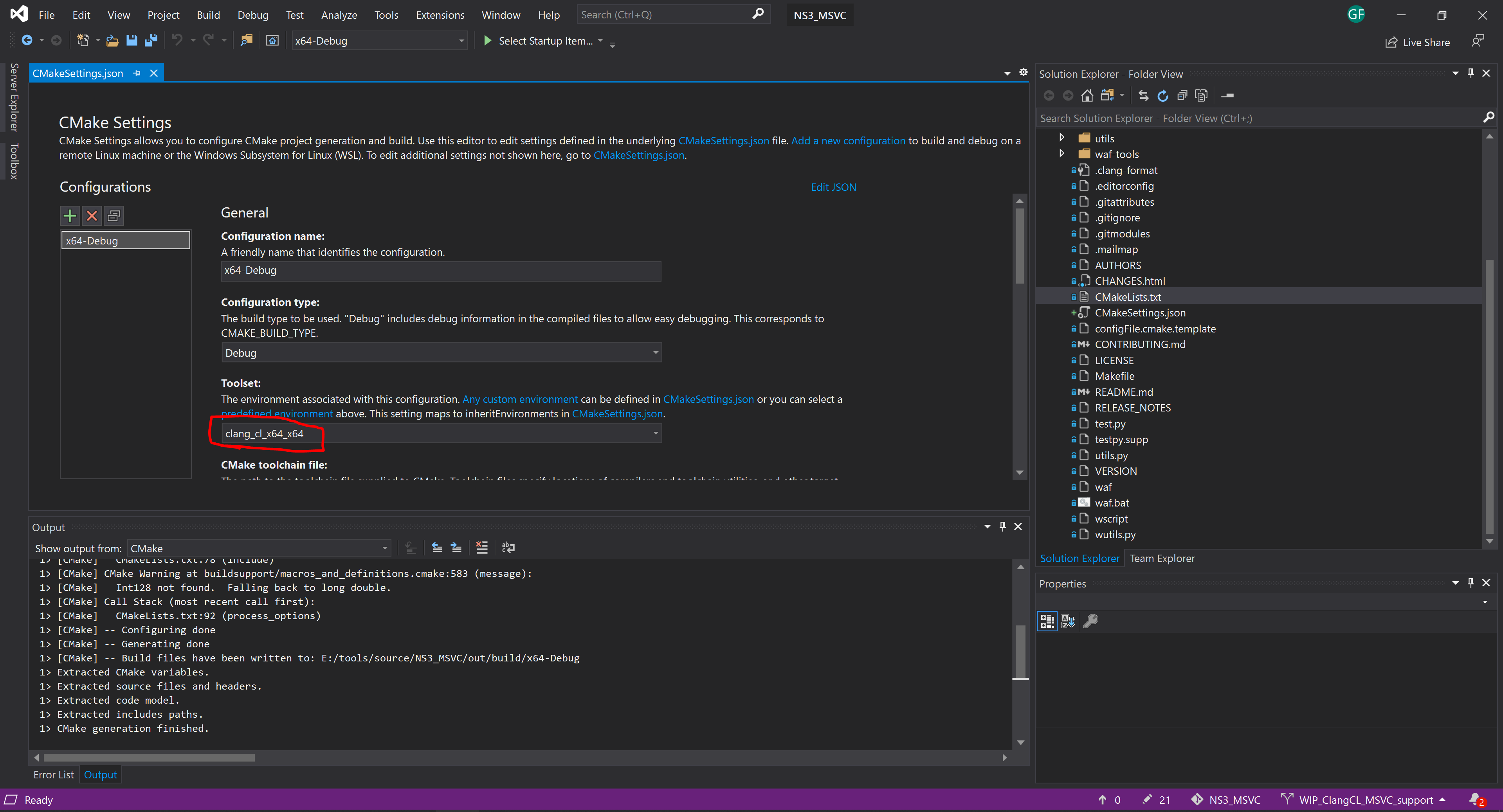 Installation With Visual Studio Ns 3 With CMake